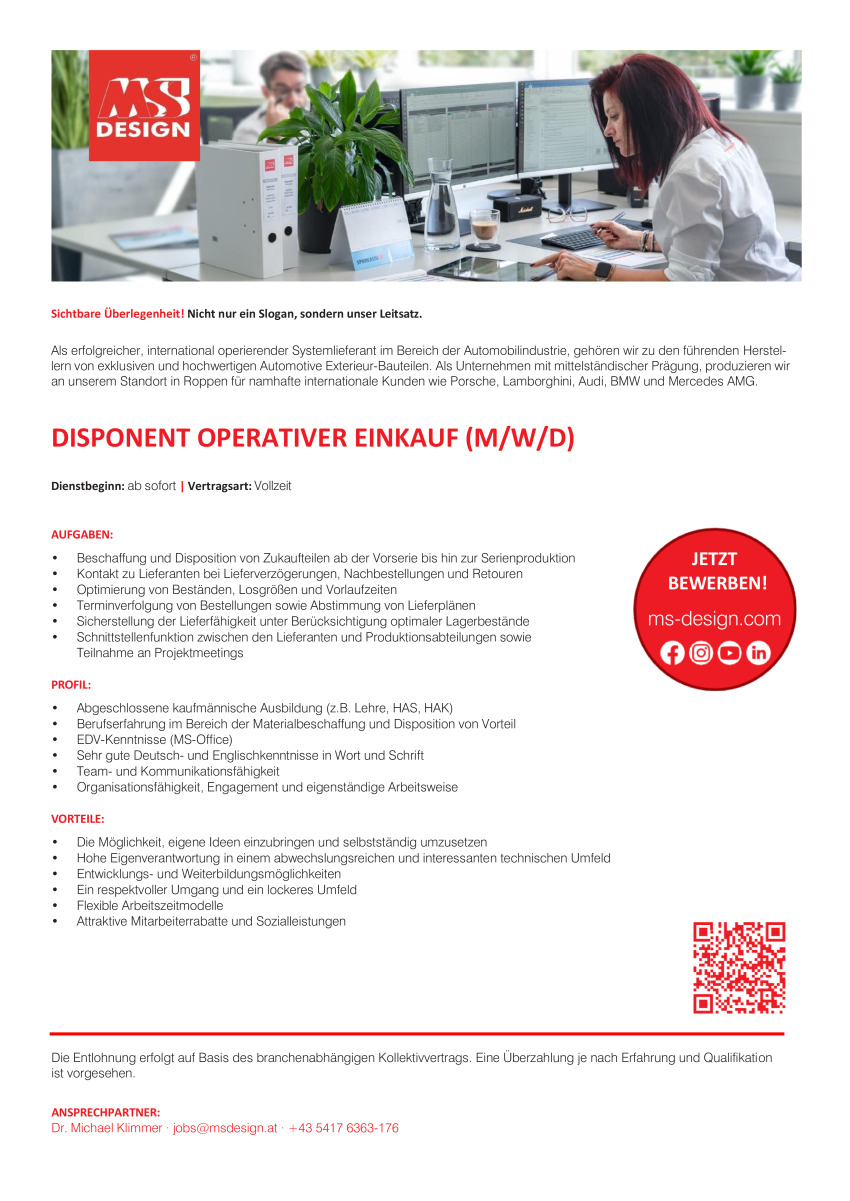 Disponent Operativer Einkauf (m/w/d)