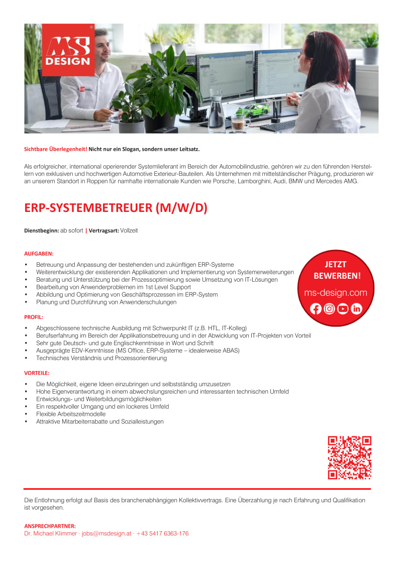 ERP-Systembetreuer (m/w/d)