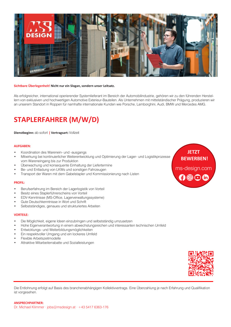 Staplerfahrer (m/w/d)