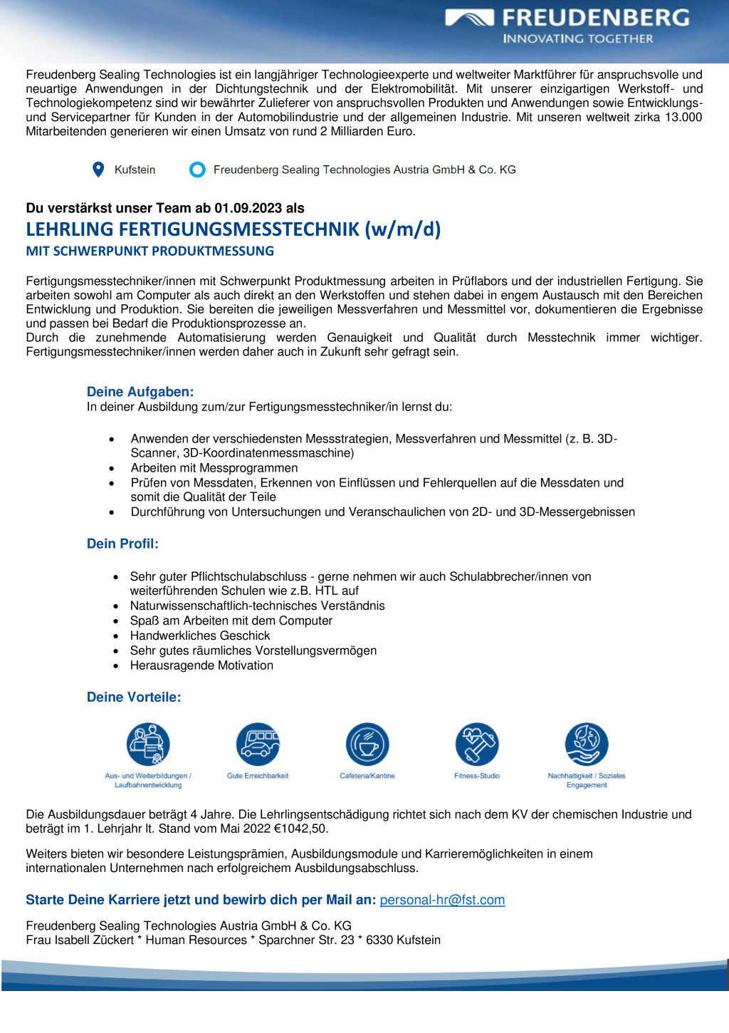 Lehrling Fertigungsmesstechniker/in