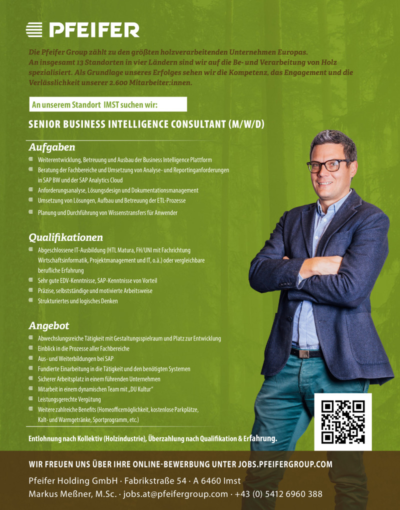 Senior Business Intelligence Consultant (m/w/d)