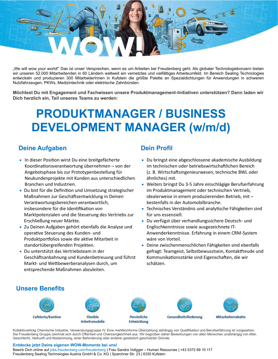 Produktmanager / Business Development Manager (w/m/d)