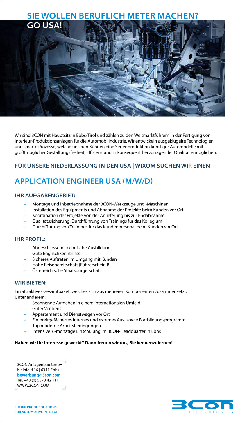 Application Engineer USA (M/W/D)