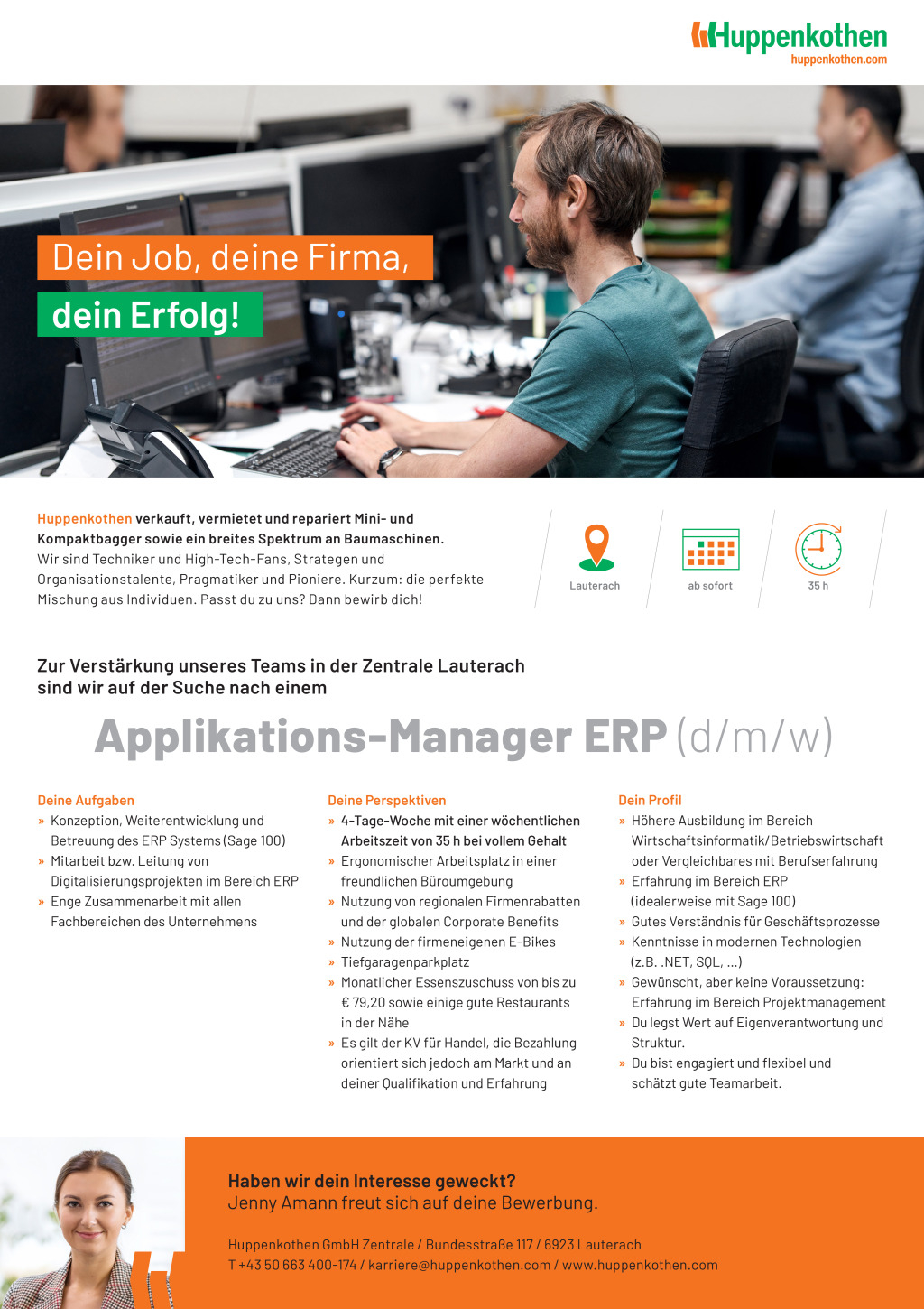 Applikationsmanagement ERP (d/m/w)