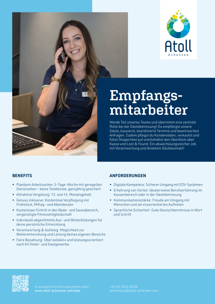 Empfangsmitarbeiter (m/w/d)