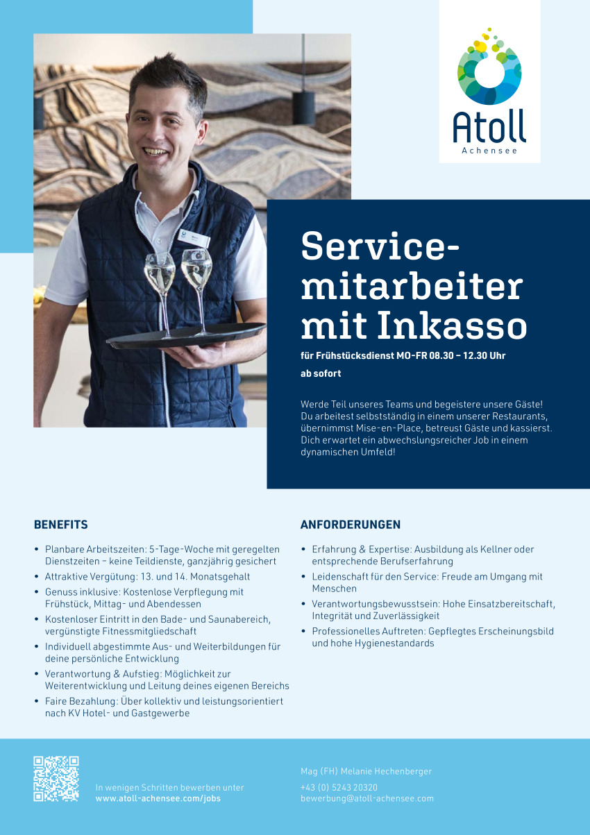 Servicemitarbeiter mit Inkasso - Vormittags (m/w/d)