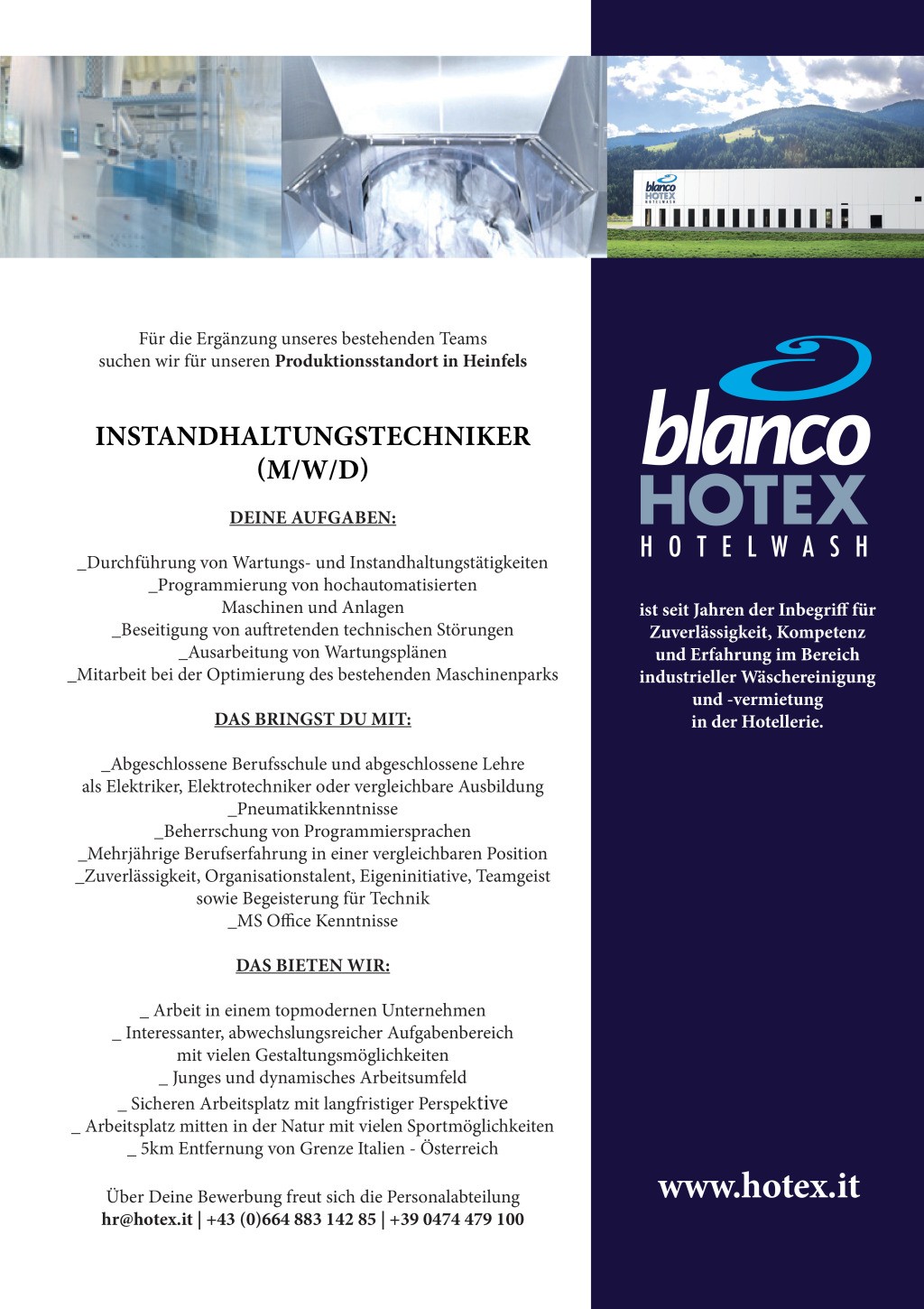 Instandhaltungstechniker (m/w/n)