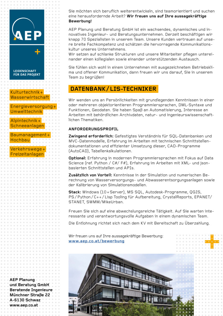 Datenbank / LIS-Techniker
