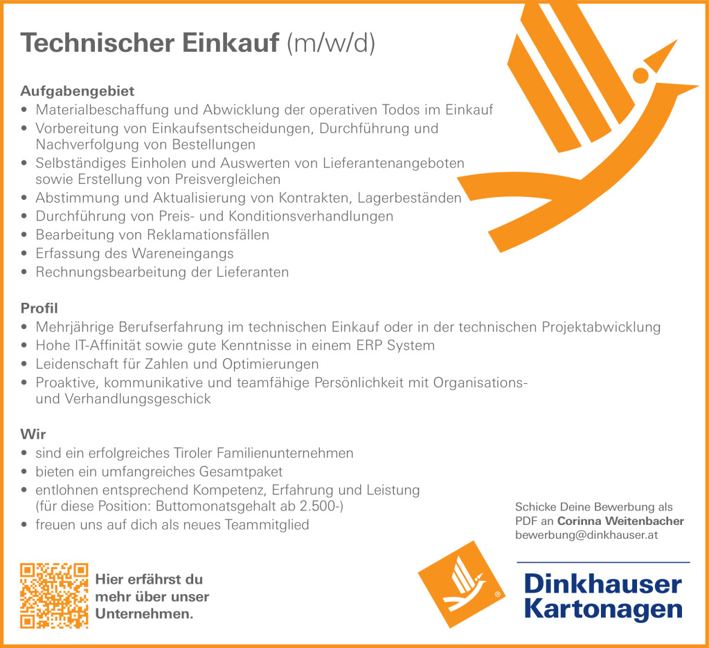 Technischer Einkauf (m/w/d)