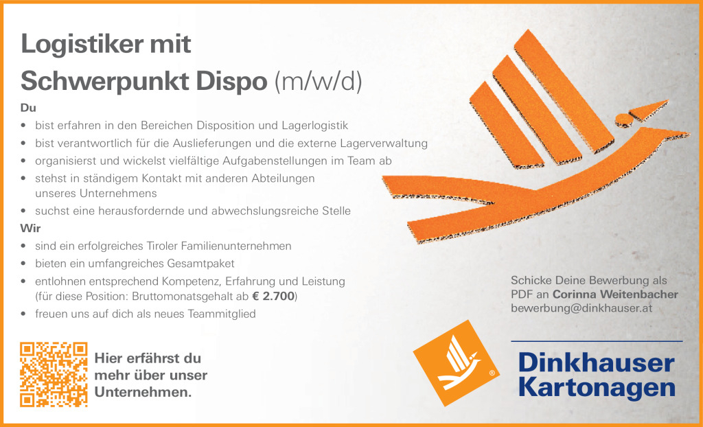 Logistiker mit Schwerpunkt Dispo