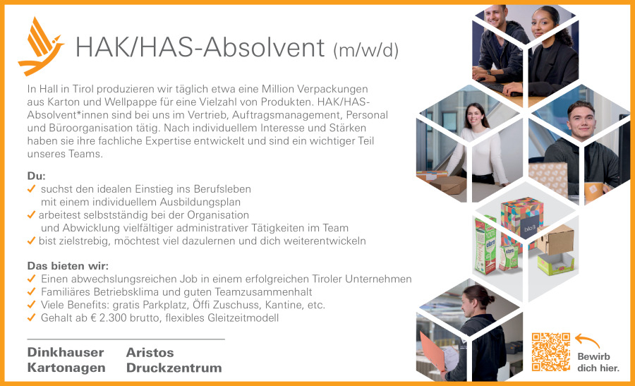HAK/HAS-Absolvent (m/w/d)