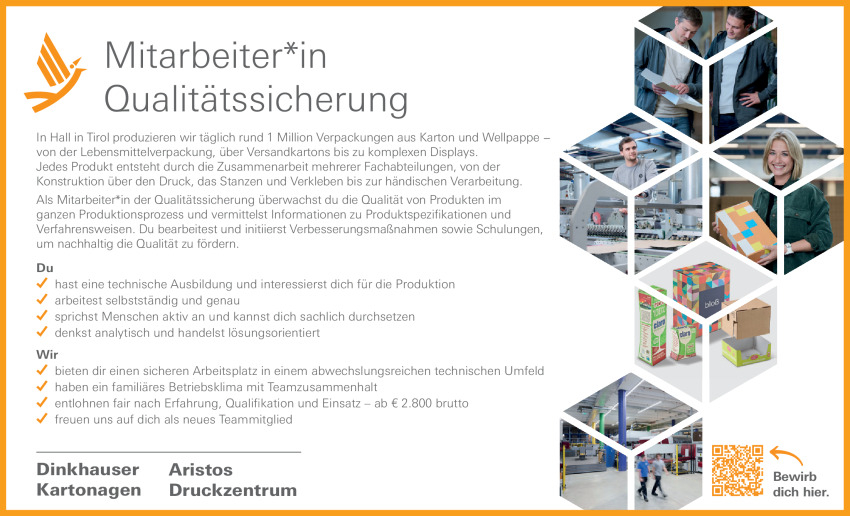 Mitarbeiter*in Qualitätssicherung