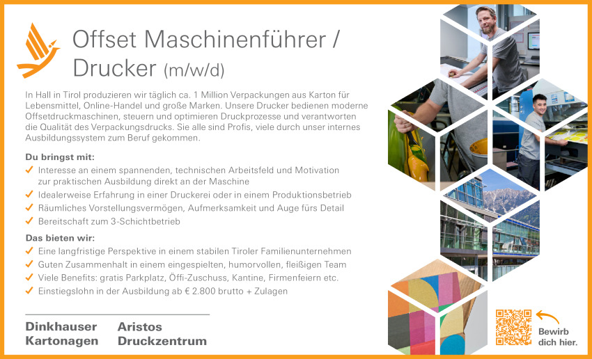 Offset Maschinenführer/Drucker (m/w/d)