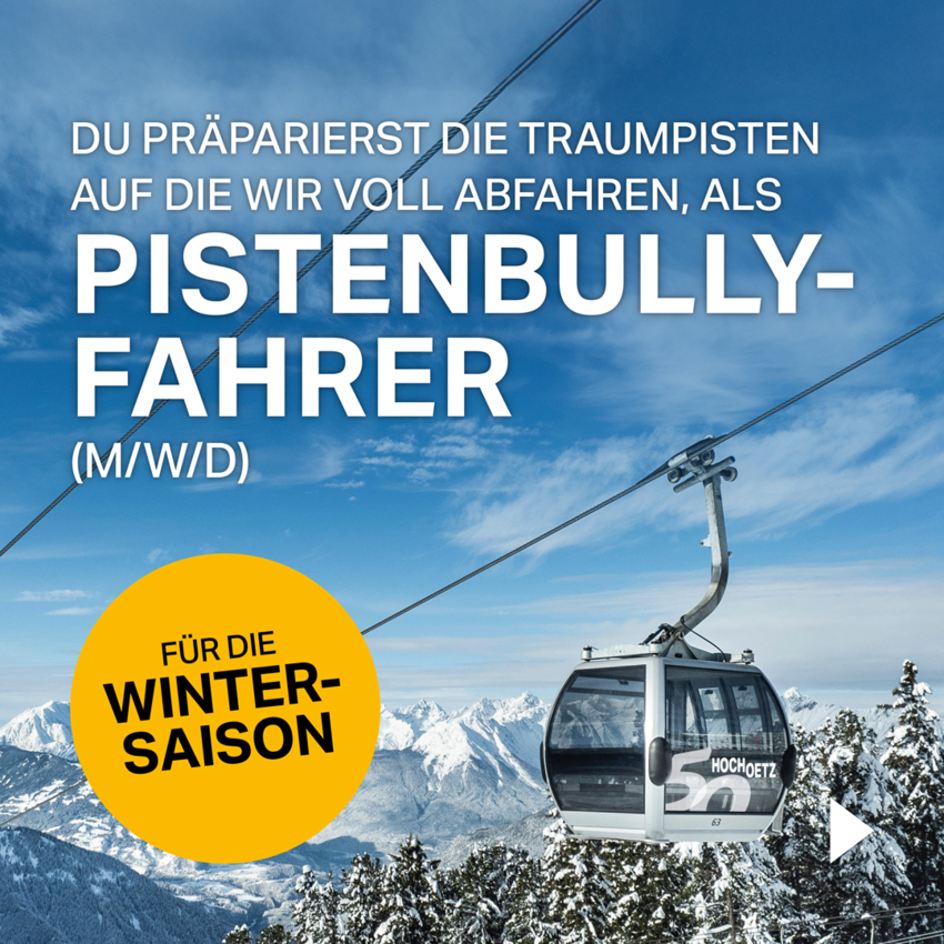 Pistenbully-Fahrer (m/w/d)