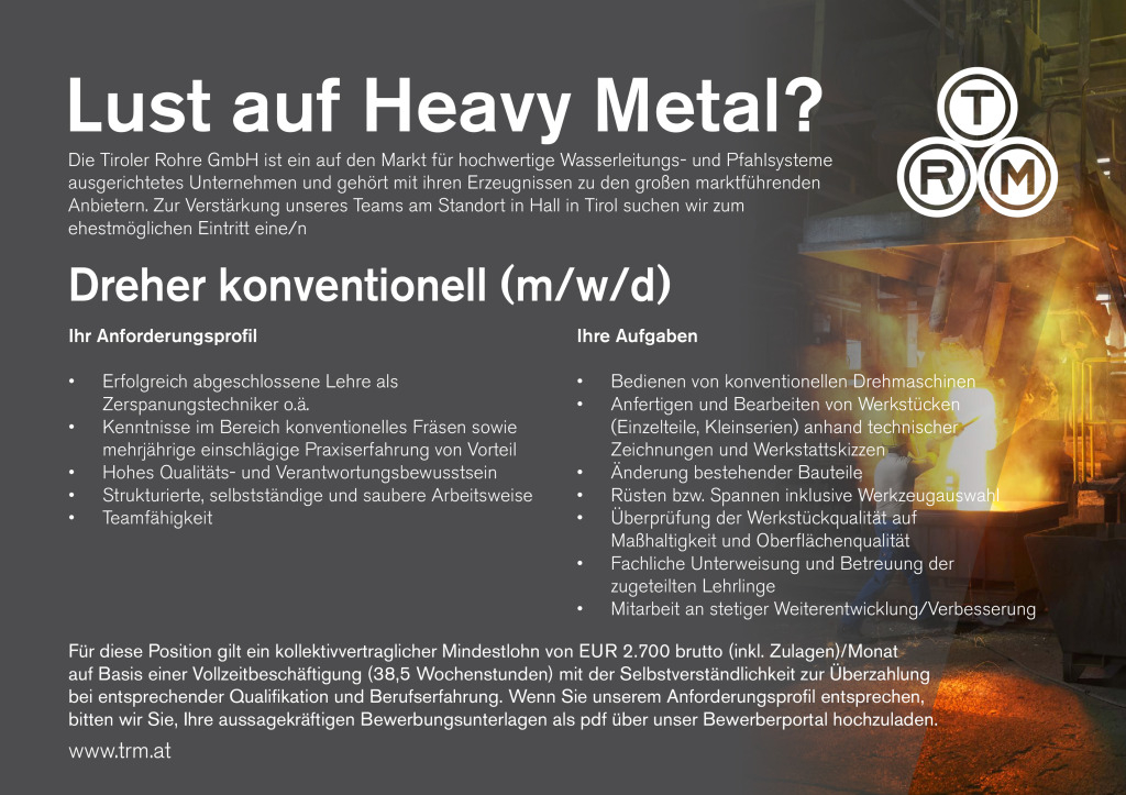 Dreher konventionell (m/w/d)