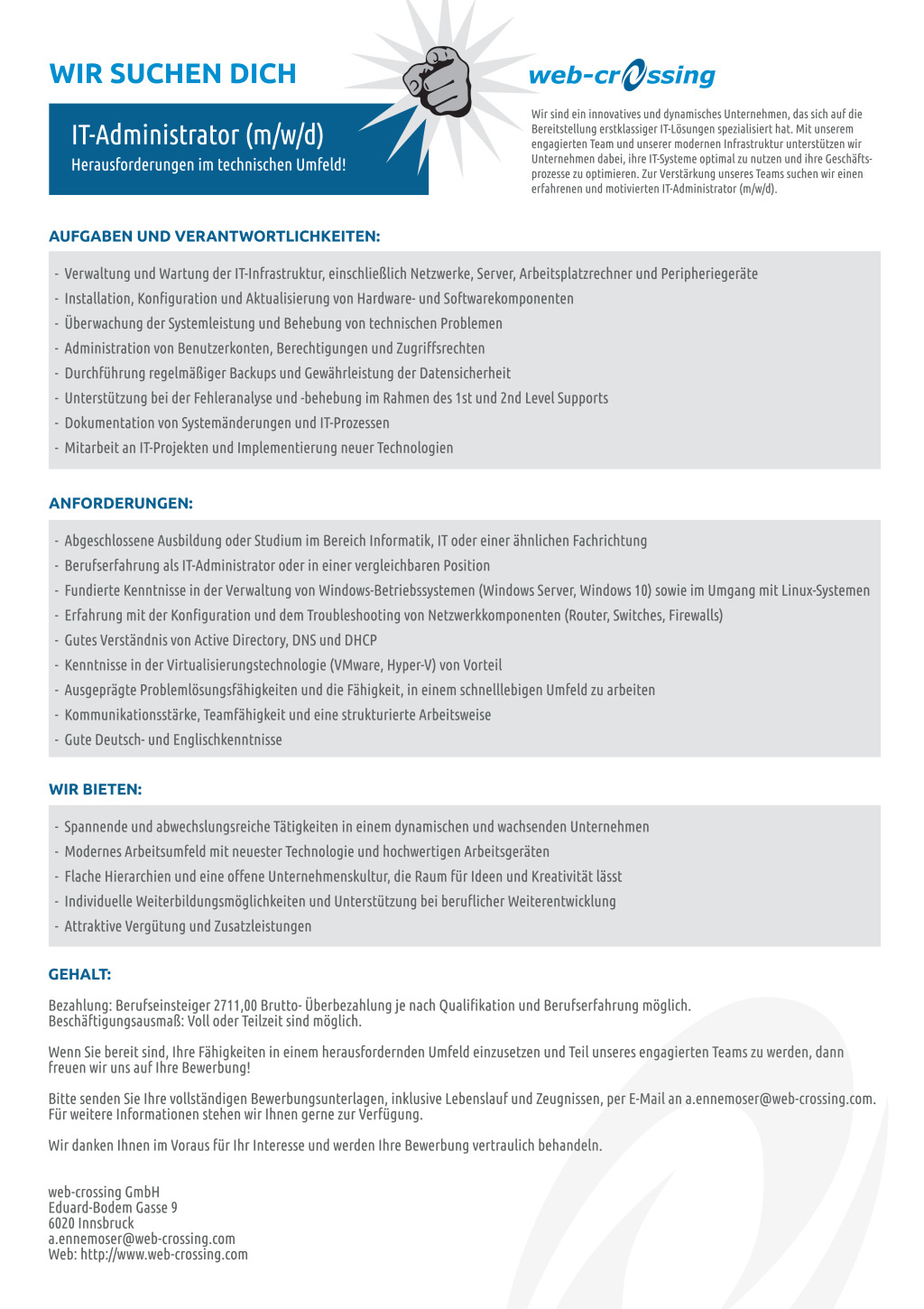IT-Administrator (m/w/d)