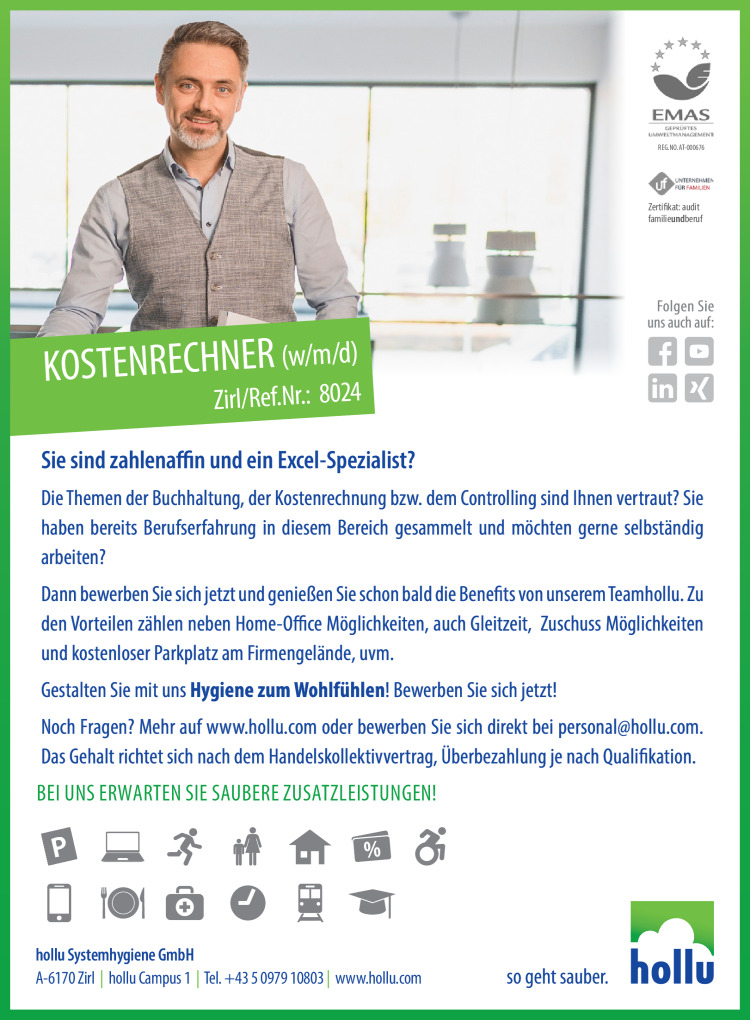 Kostenrechner (m/w/d)
