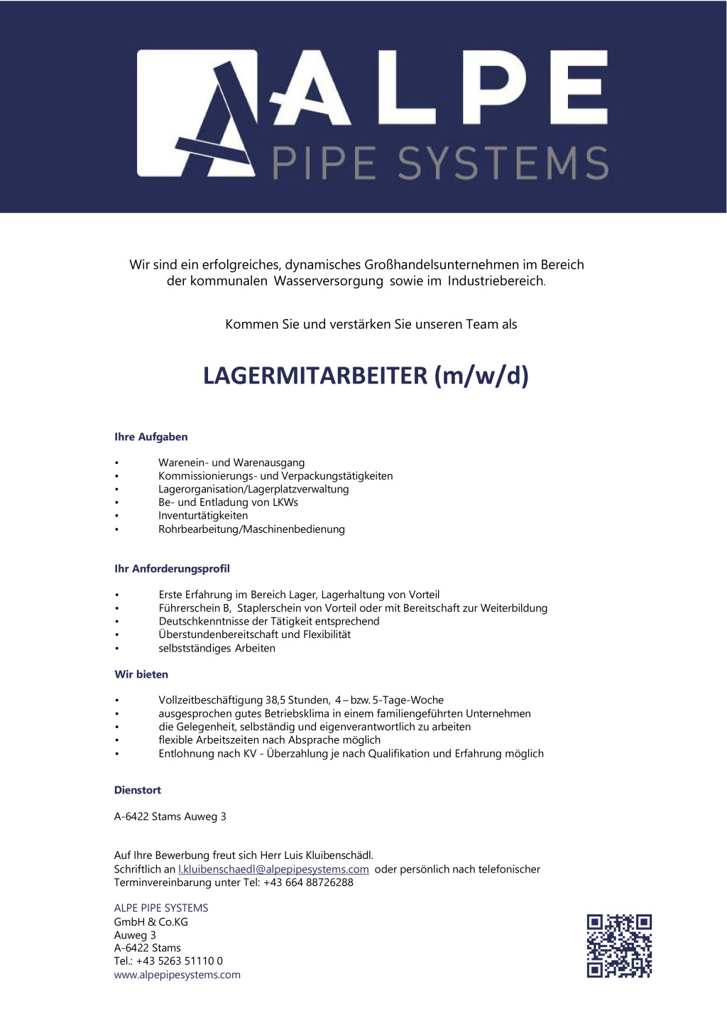 Lagermitarbeiter (m/w/d)