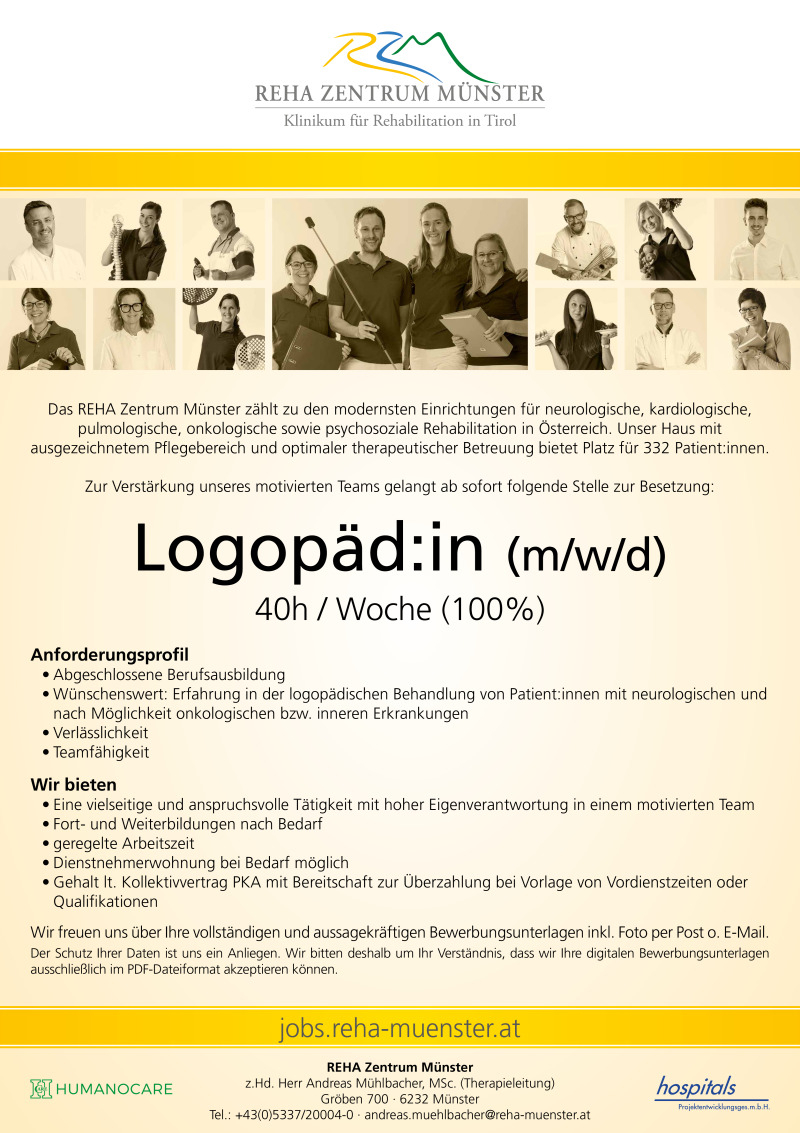 Logopäd:in (m/w/d)