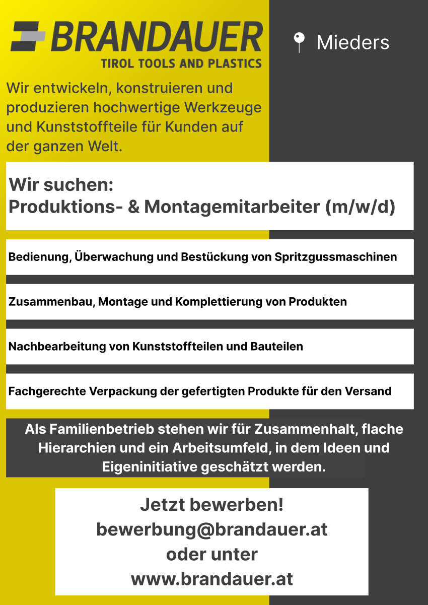 Produktions- & Montagemitarbeiter (m/w/d)
