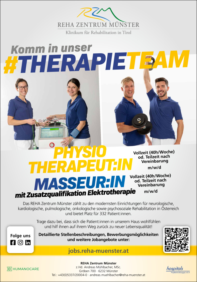 Physiotherapeut:in/ Masseur:in m/w/d
