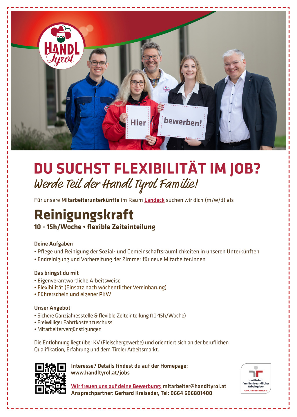 Reinigungskraft für unsere Mitarbeiterunterkünfte (m/w/d)