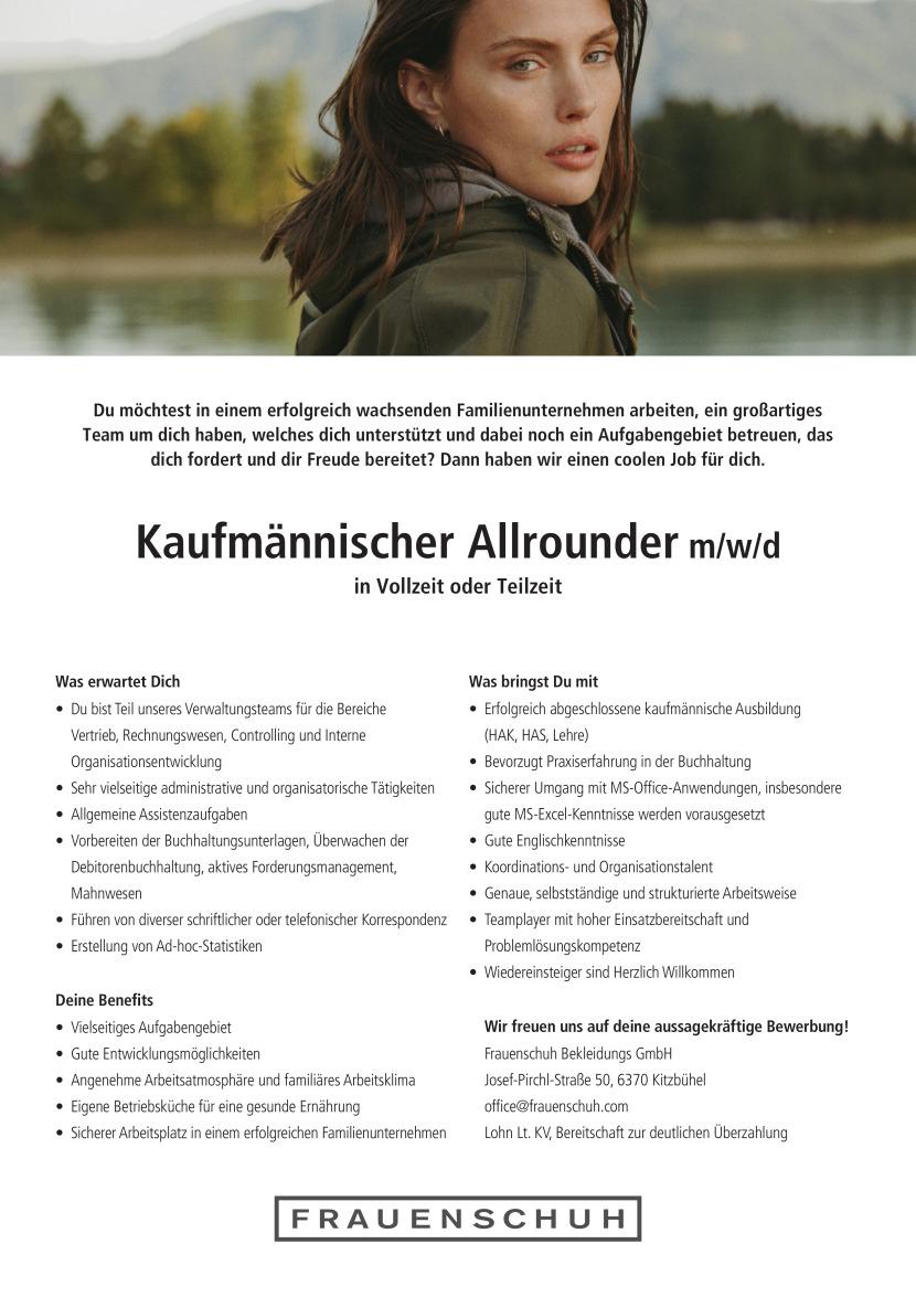 Kaufmännischer Allrounder (m/w/d)