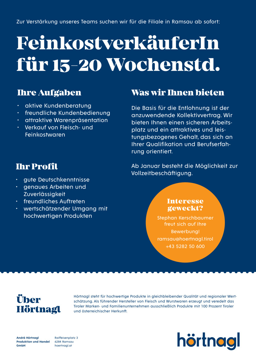 Feinkostverkäufer/in