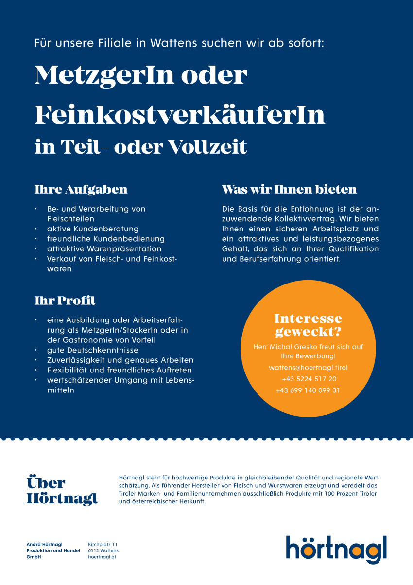 Jobs bei Hörtnagl