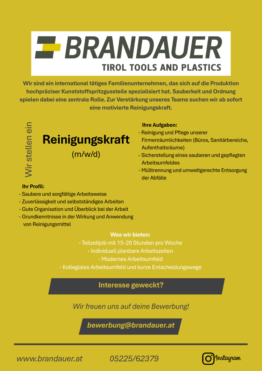 Reinigungskraft (m/w/d)
