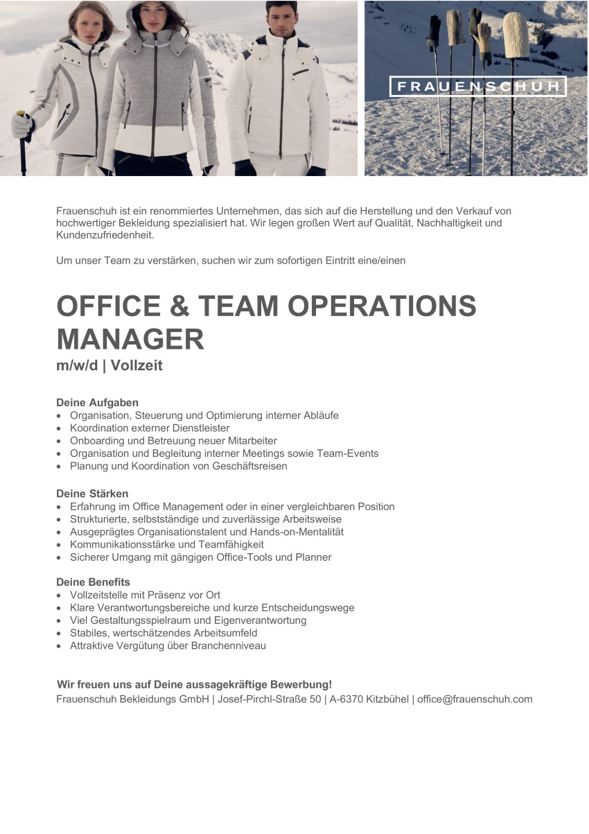 Office & Team Operations Manager (m/w/d)