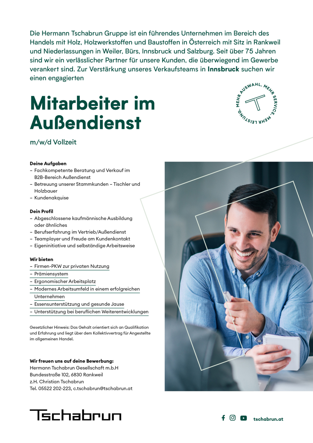 AußendienstmitarbeiterIn
