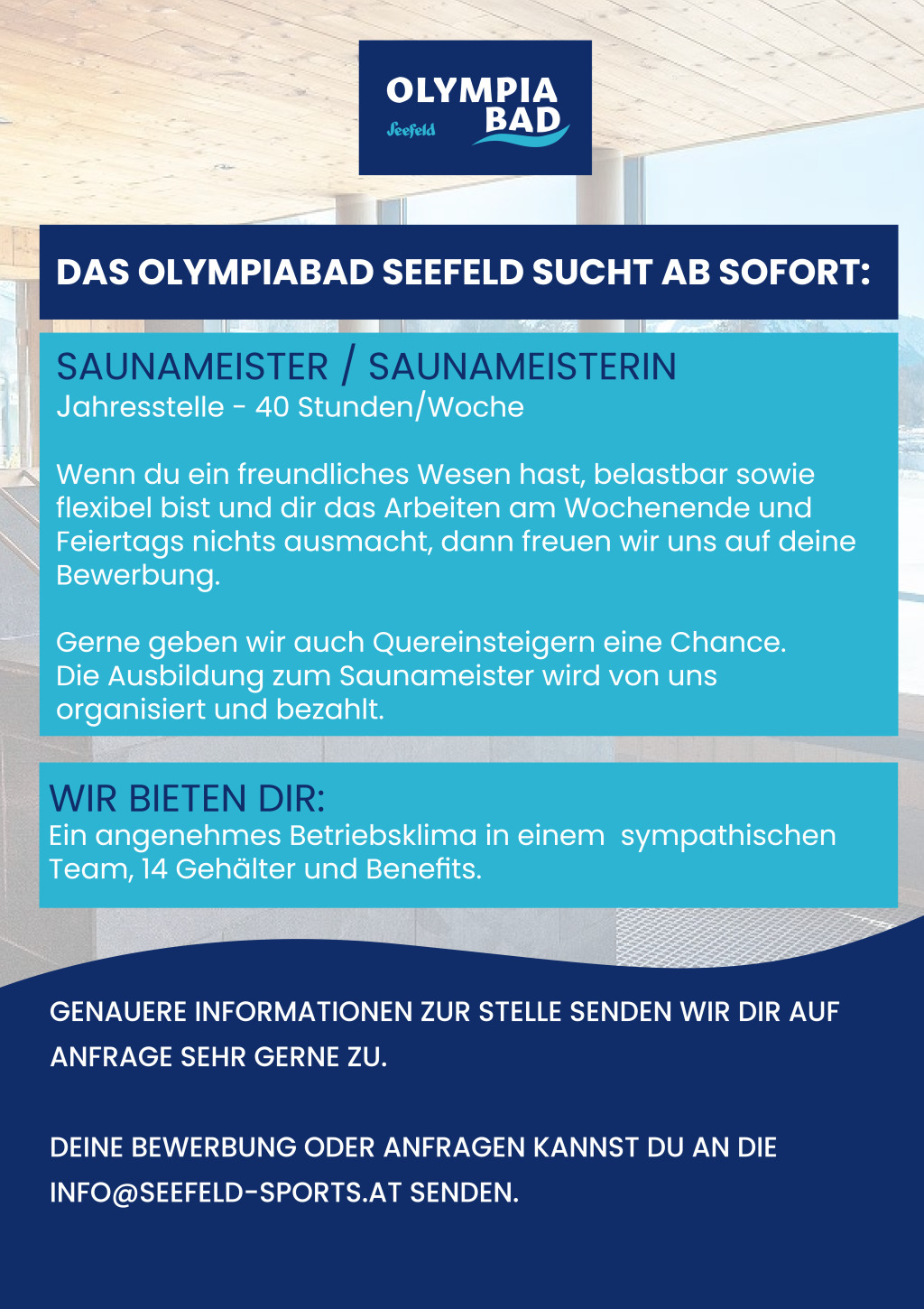 Saunameister / Saunawart (m/w/d)