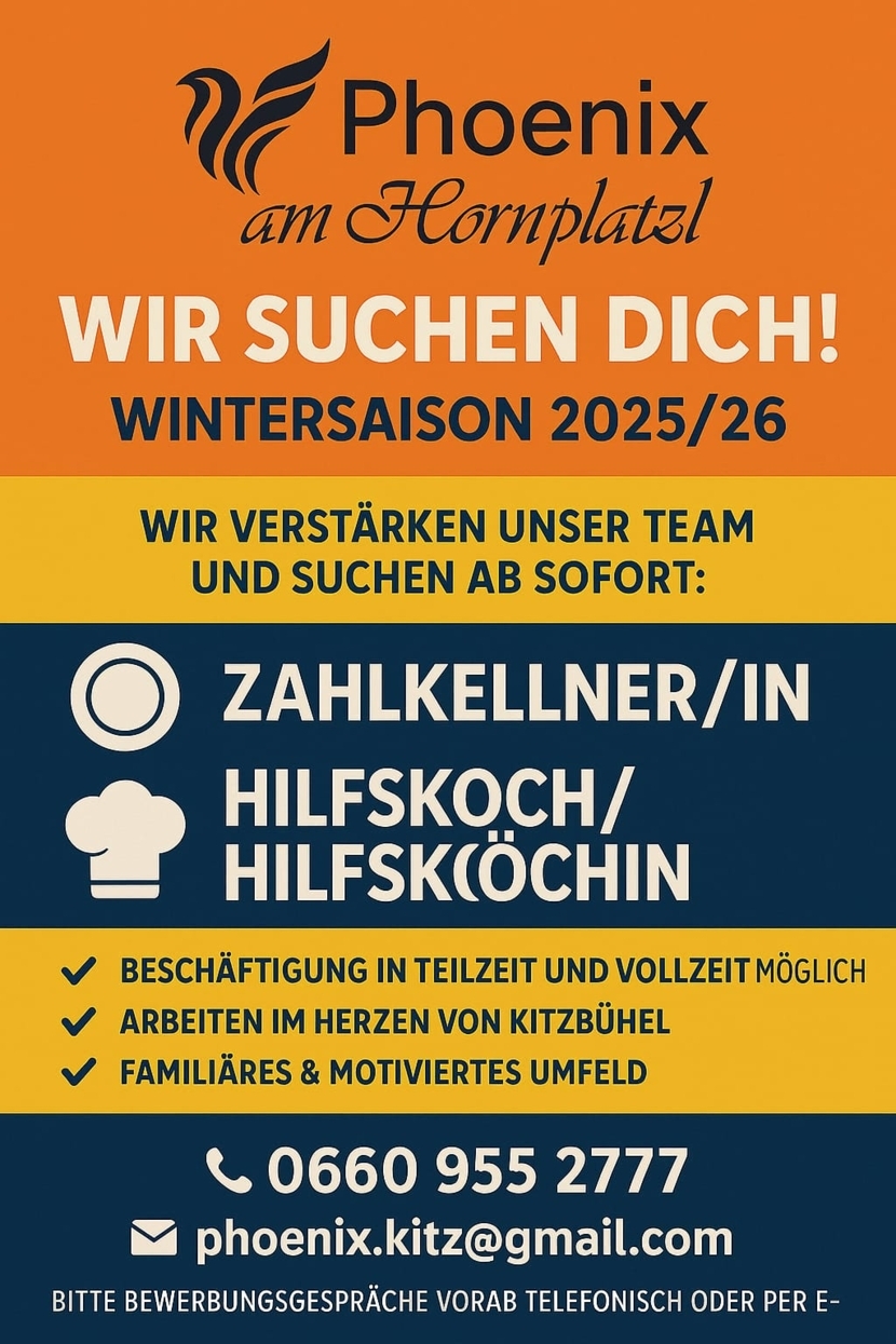 Zahlkellner/in | Hilfskoch / Hilfsköchin